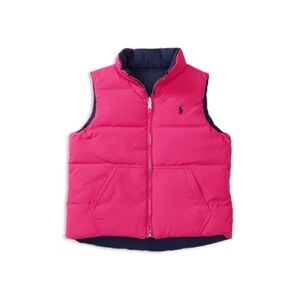 Polo Ralph Lauren Girls' Reversible Down Vest Size Large